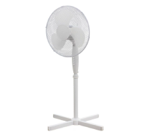 Stojanový ventilátor 40cm, 3 rychlosti, bílý, 50 W